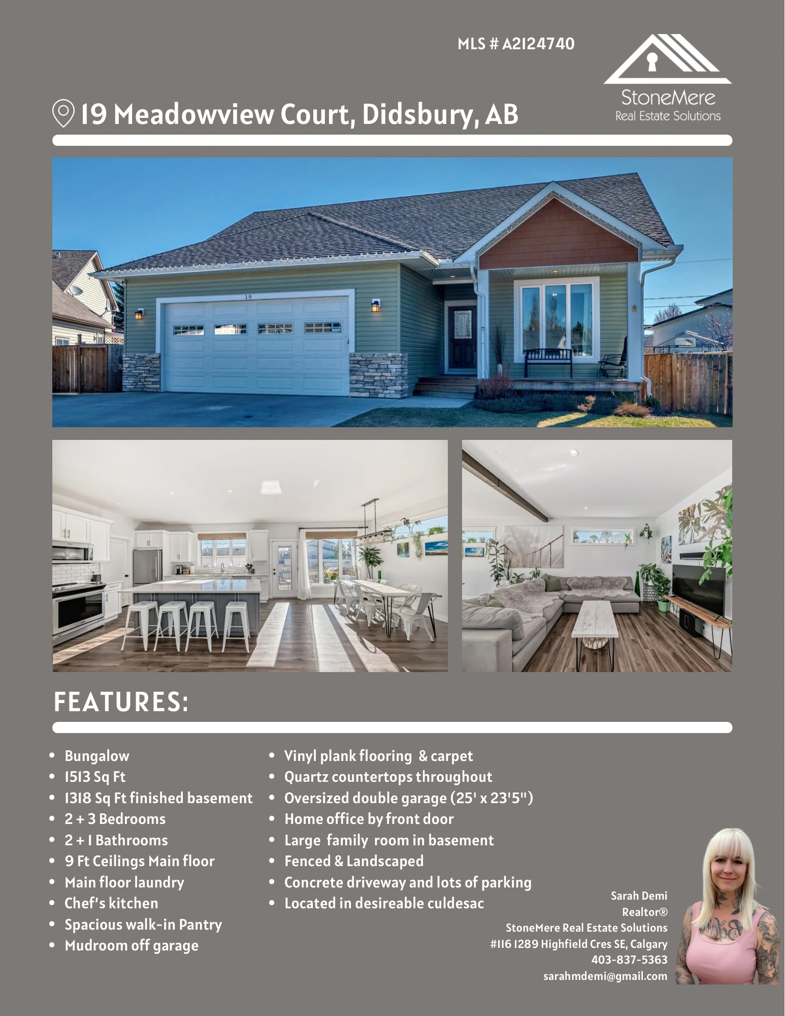 Just Listed – 19 Meadowview Court Didsbury AB – MLS # A2124740